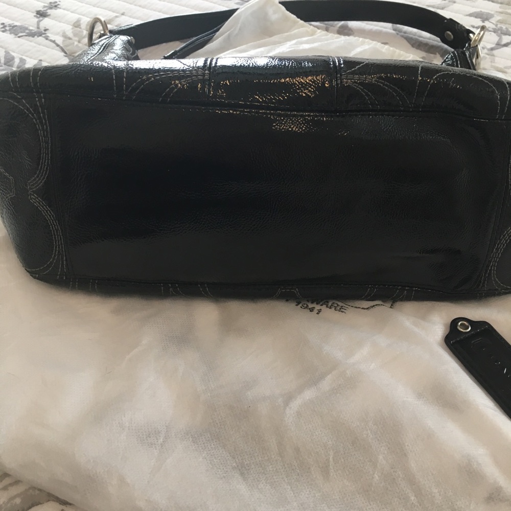 Patent Leather Hobo Bag